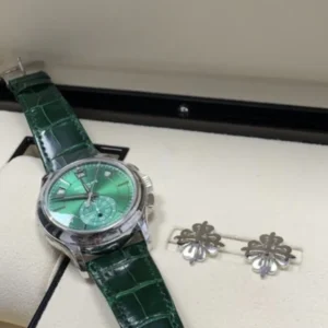 Patek Philippe Annual Calendar Chronograph 5905P-014 Platinum Limited Edition Green Annual Calendar