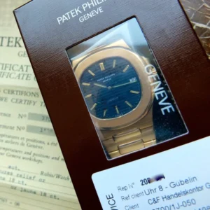 Patek Philippe Nautilus 3700/1 Nautilus GBELIN Gelbgold Erstbesitz Full Set