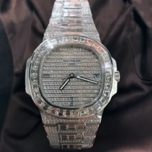 Patek Philippe Nautilus 5719/10G White Gold Baguette diamonds