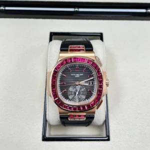 Patek Philippe Nautilus Chronograph Gem-Set Rubies 5980/12R