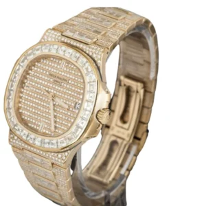 Patek Philippe Nautilus Rose Gold Fully Loaded Diamond Set 5719/10R-010