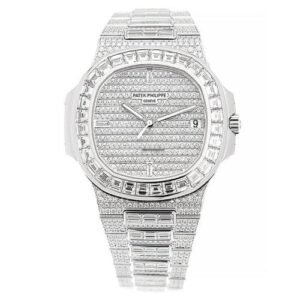Patek Philippe Nautilus White Gold Diamonds 5719/10G-010 2019 Unworn