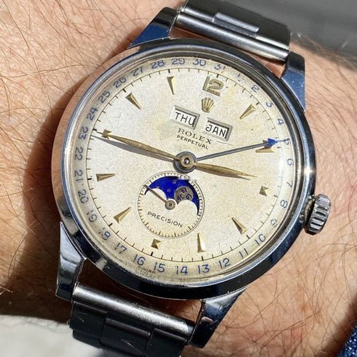 Buy Rolex 8171 Padellone MoonPhase | stainless steel from 1949/1951 - Image 2