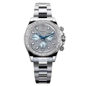 Rolex Daytona 116576TBR “Eye of the Tiger” Pave Dial Platinum Unworn 2021