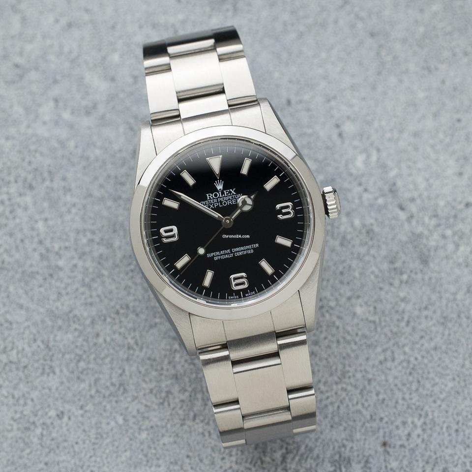 Rolex Explorer 36 Oystersteel Black Dial Ref. 14270